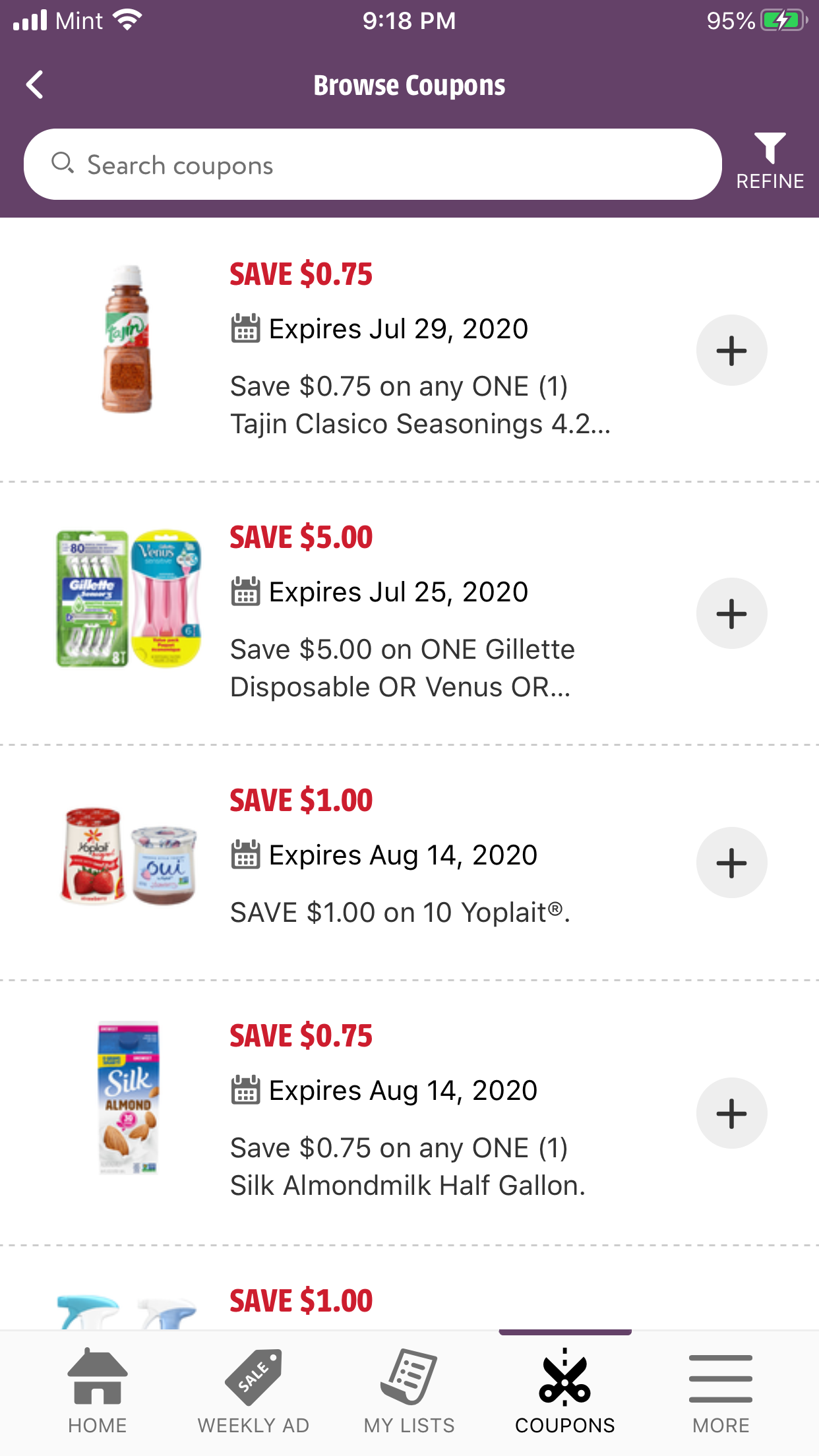 lucky you rewards app coupon clipping for grocery shopping