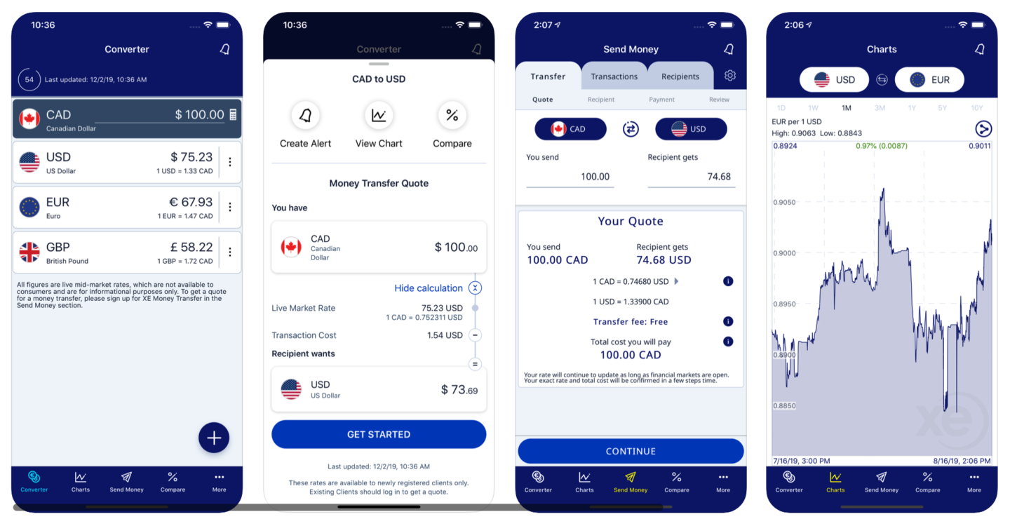xe currency converter best travel apps