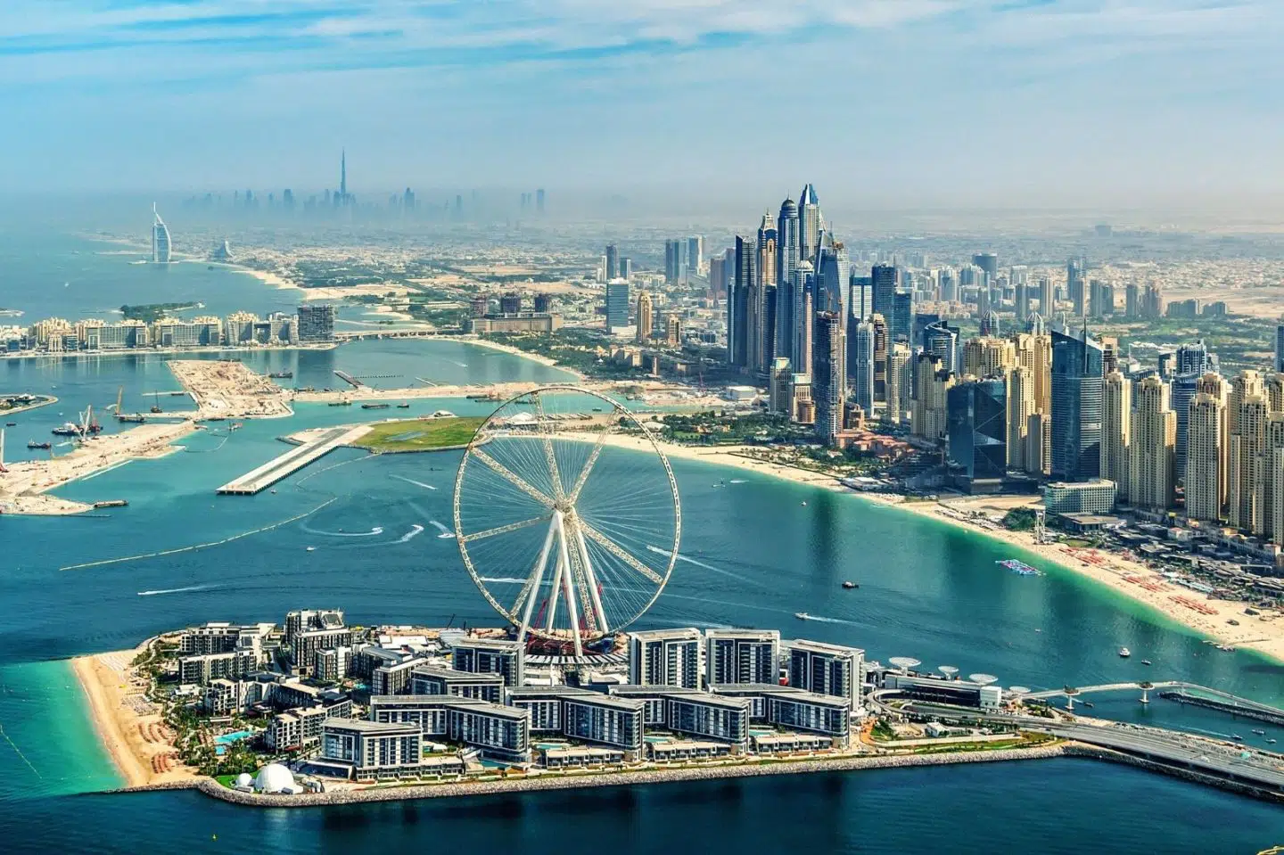 aerial view of dubai eye on blog wewanderlust.co