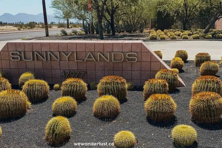 entrance of sunnylands palm springs 