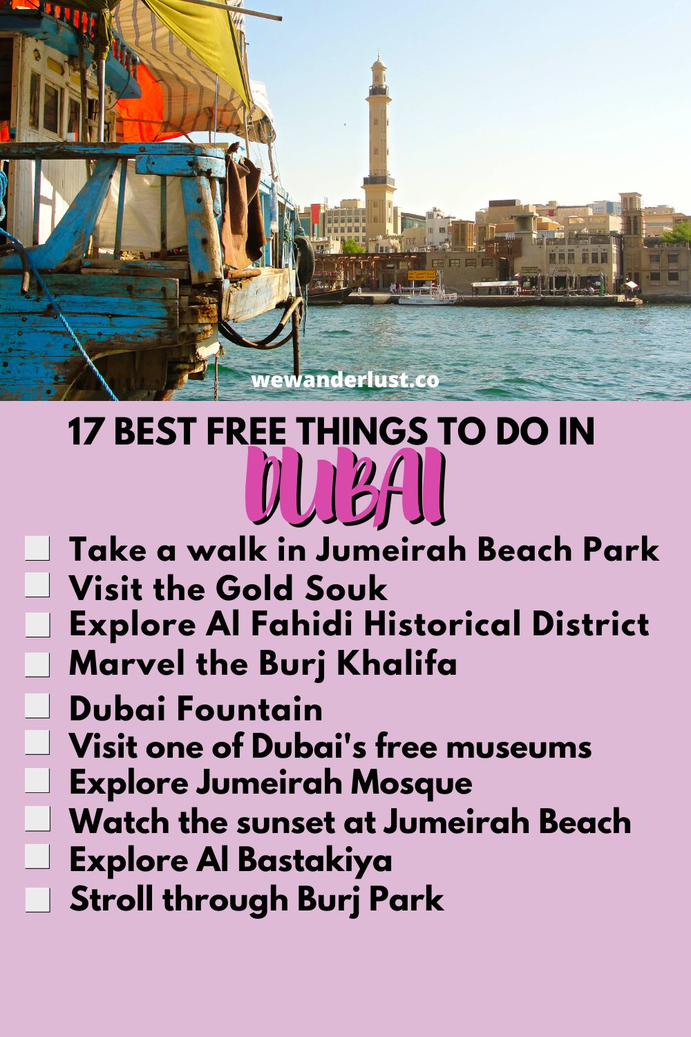 17 best free things to do in Dubai