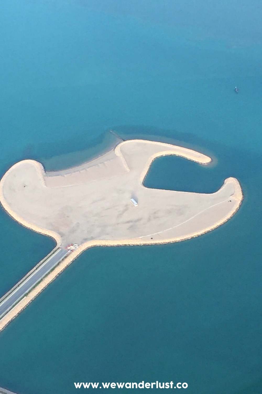 aerial view of The jewel in The Pearl-Qatar's crown, Isola Dana 