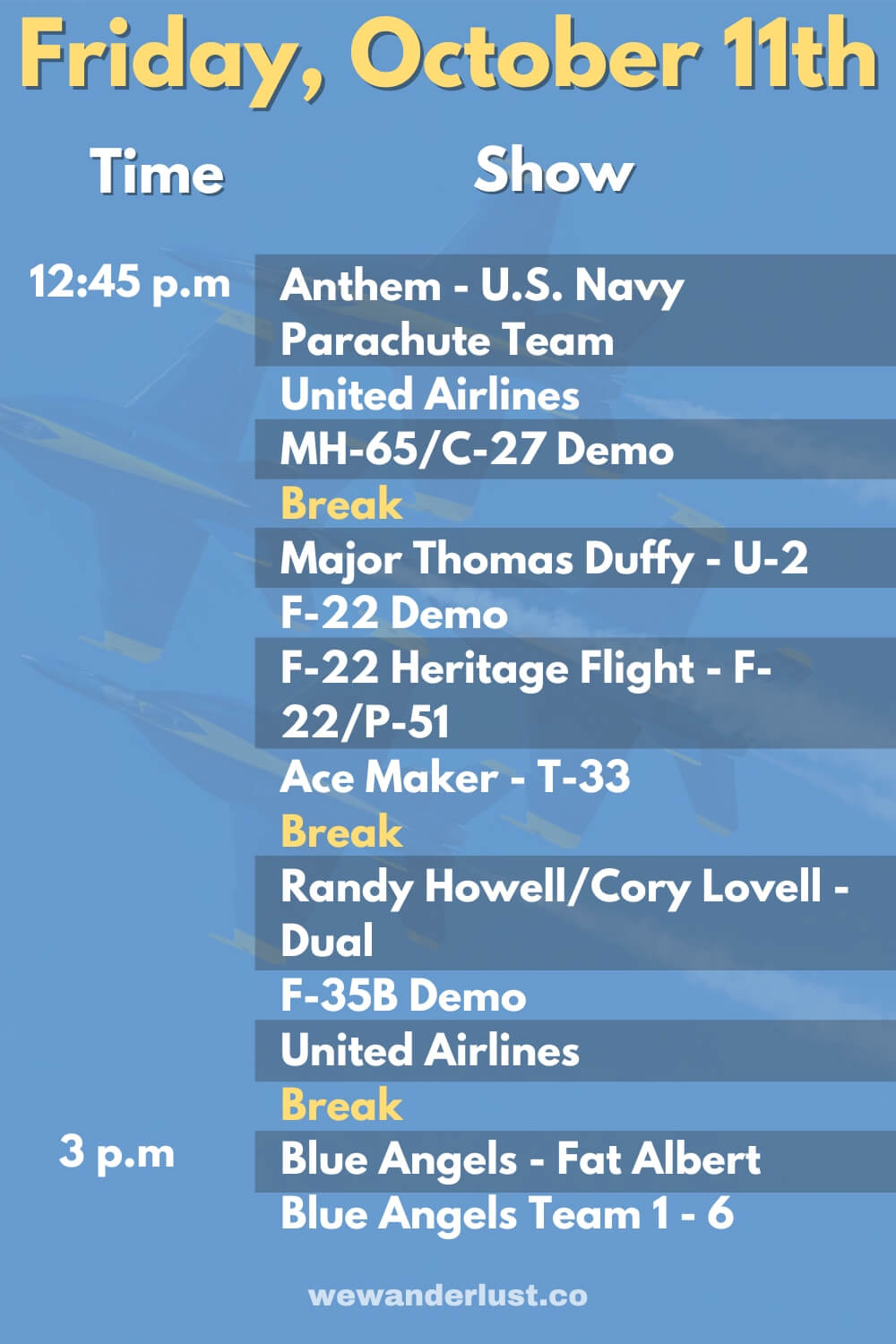 blue angels fleet week friday schedule